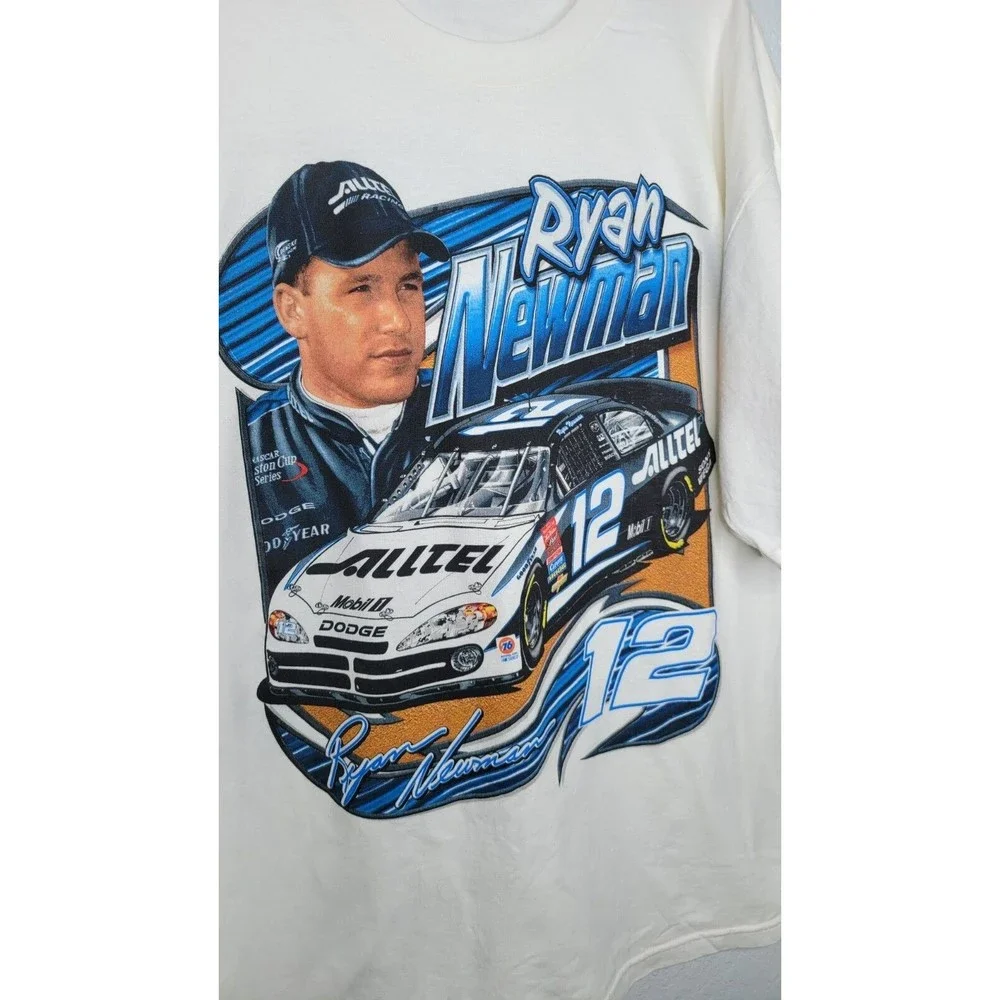 Ryan Newman Alltel‎ Racing NASCAR Men's XL T Shirt Double Sided #12 Chase Tag